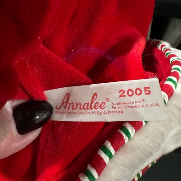 Annalee Santa Doll 2005 9” Christmas Santa with Candy Cane Holiday Figure VTG - Picture 8 of 9